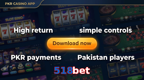 Main screen of 518Bet gamedownload page for PK players